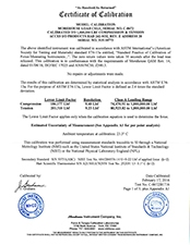 Calibration Certificate