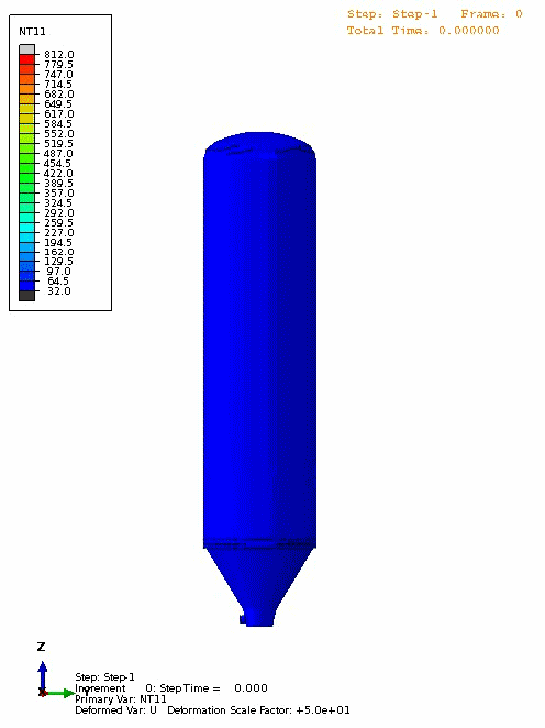 coke drum thermal animation