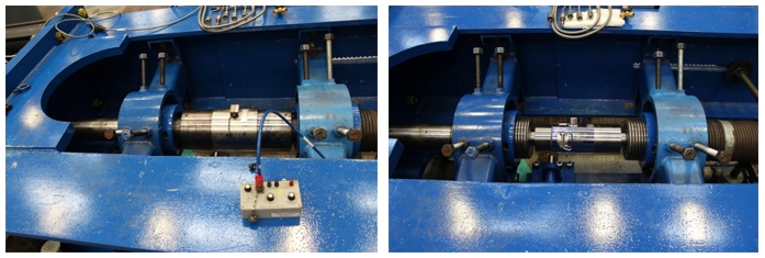 Set-up of standard cells for calibrating load frame