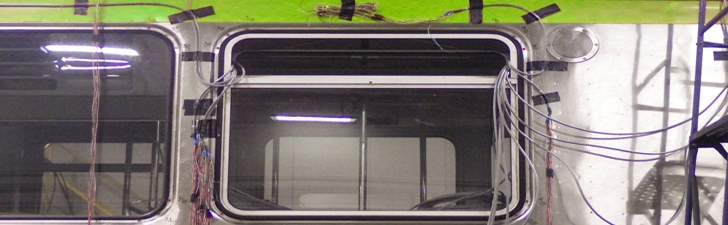 car body strain gaging