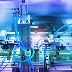 robotic machine tool in industrial manufacture plant,Smart facto mechanical machine tool